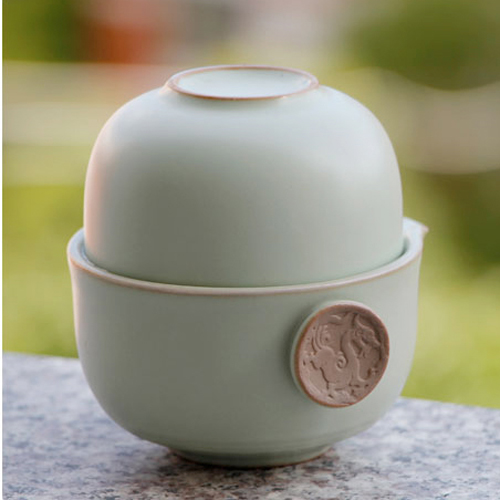 Fine Porcelain Gongfu Travelling Tea Set