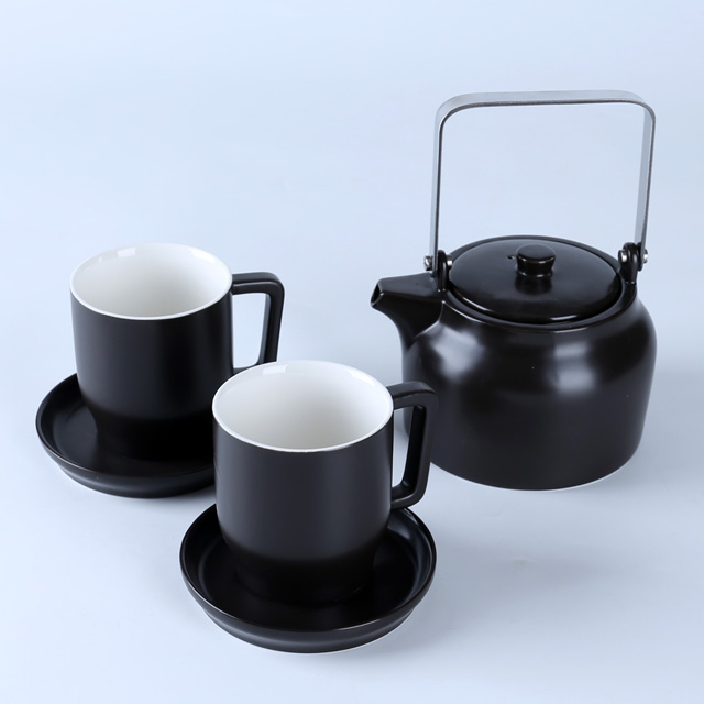 70022 Simple Teapot 0.8 L matte blue | white | black |Turquoise - Image 4