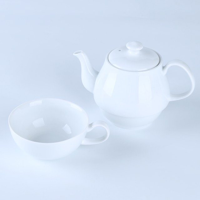 Premium Quality White Fine Porcelain Tea Set - Image 8