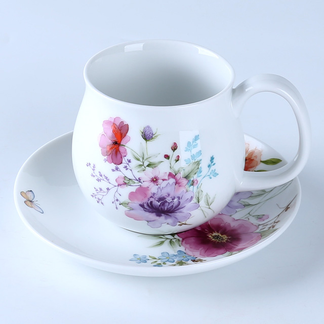 70034 Dream Garden Flowers Tea Cup Saucer Coffee Cup and Saucer - Image 2
