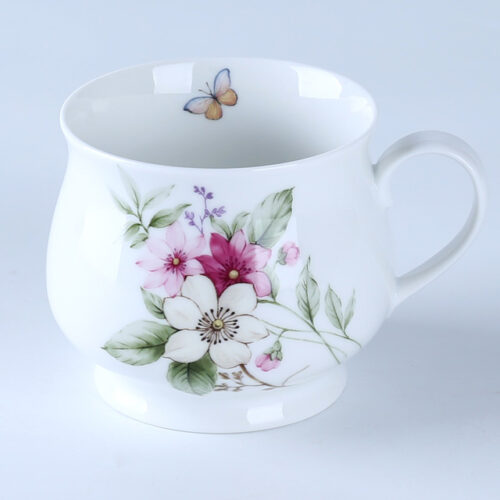 70037 JUZI Flowers Mug matched warmer
