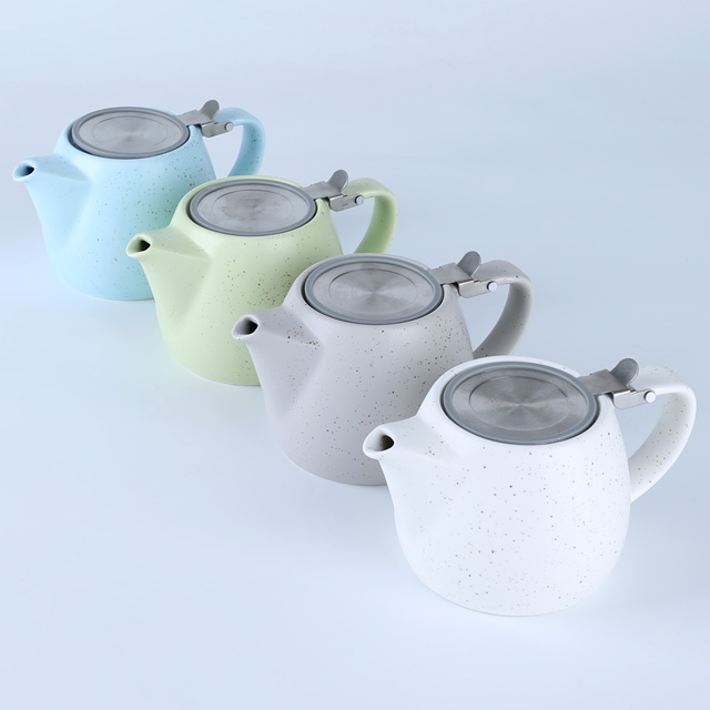 70046 Dot Glaze Stackable Teapot with SLS Lid and Infuser 18 OZ 540 ml - Image 2