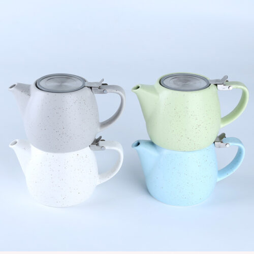 70046  Dot Glaze Stackable Teapot with SLS Lid and Infuser 18 OZ 540 ml