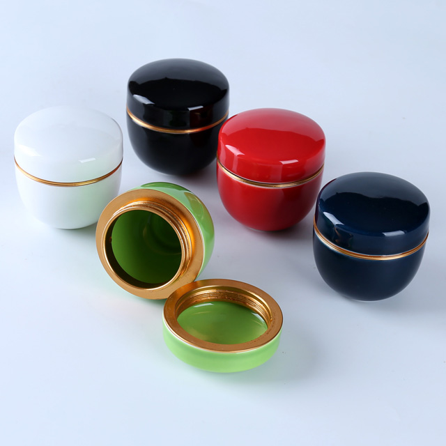 different colors of Matcha Tea Canister | Tea Tin Unique Design (Copy) - Image 2