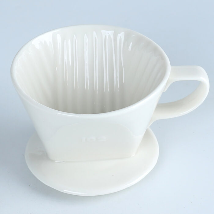 Elegance in Every Drop: Precision-Crafted Fine Porcelain Coffee Dripper - Image 6