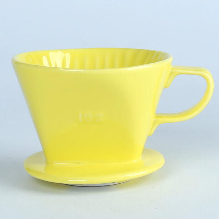 80249 Elegance in Every Drop: Precision-Crafted Fine Porcelain Coffee Dripper - Image 2