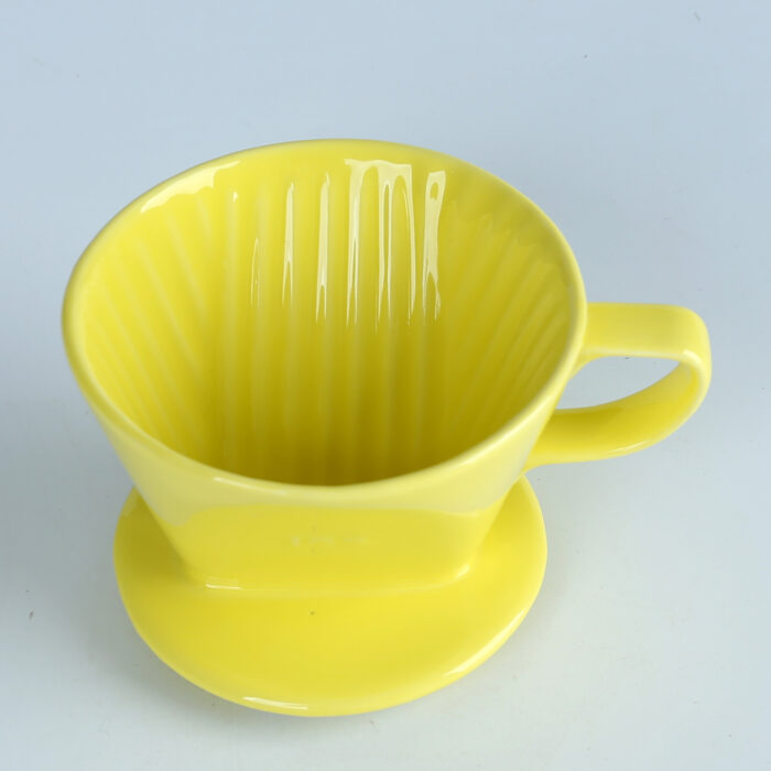 80249 Elegance in Every Drop: Precision-Crafted Fine Porcelain Coffee Dripper - Image 3