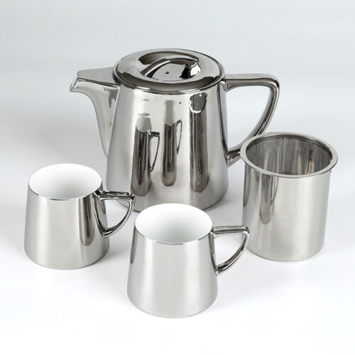 70009 70010 Sparking Color Teapot Set with Stainless Steel Infuser 1L