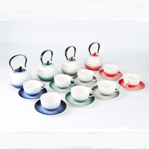 70018 70019 Changeable Colors Double colors Teapot Handle Set with Stainless Steel Infuser