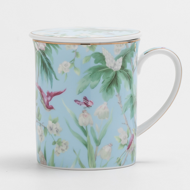 70091 new Forest Tea Mug with infuser Basket - Image 4