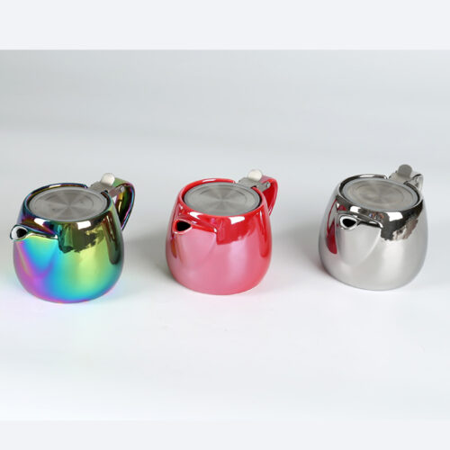 70046  Sparking Color Teapot Set with Stainless Steel Infuser 540 ml