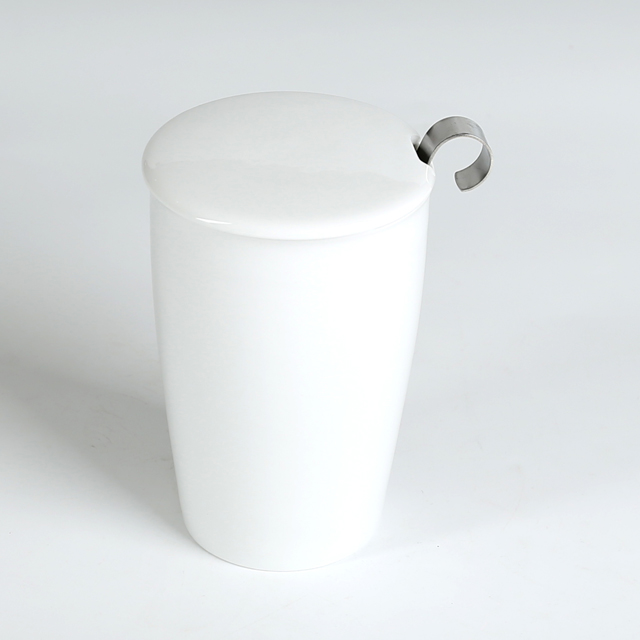 Double Wall Silver Gold color 70085 Loose Tea Mug with Stainless Steel Basket 300 ml - Image 3