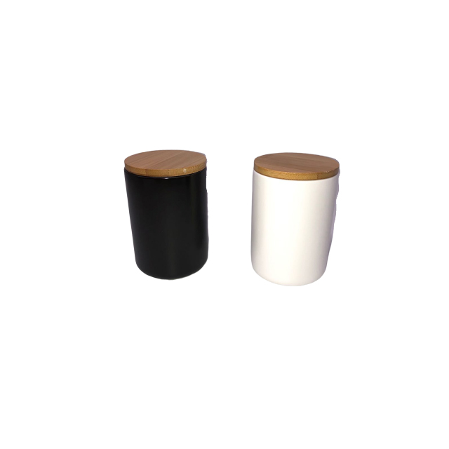 70107 70108 Simple Black and White Tea and Coffee Bean Storage Canister - Image 3