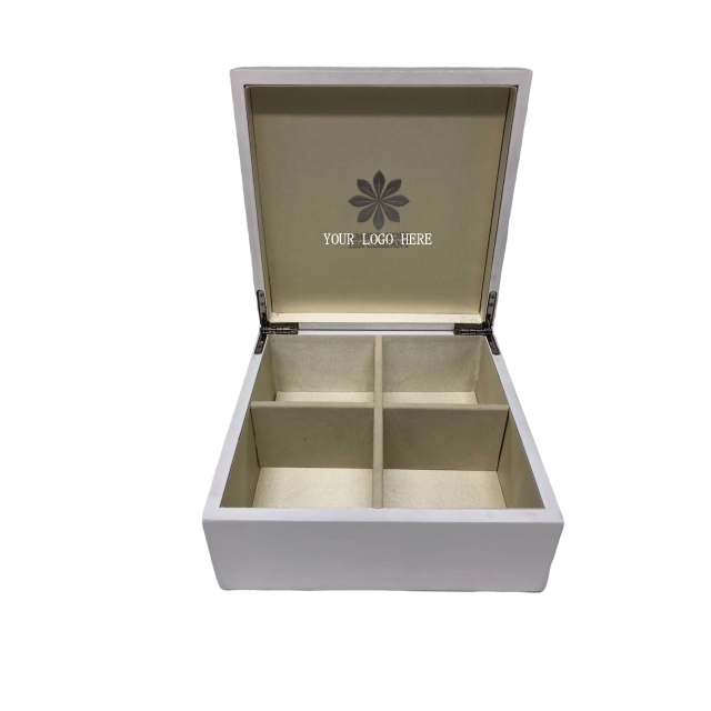 71025 Black color 8 sections luxury tea display wooden box packing - Image 5