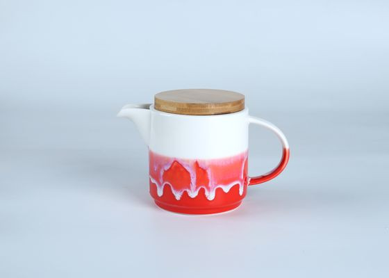 79000A Reactive Glazed Teapots Unique Color Smooth Ceramic Teapot