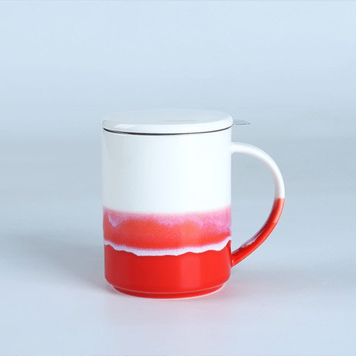 79000B Reactive Glazed Teapots Unique Color Smooth Ceramic Teapots