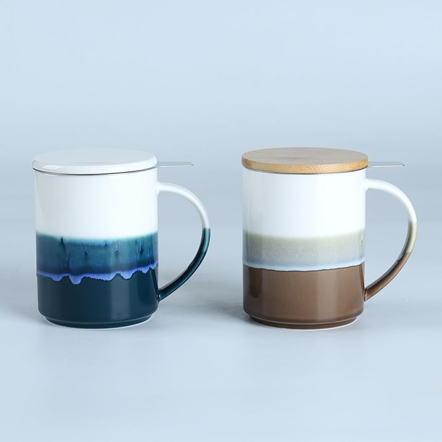 79000B Reactive Glazed Teapots Unique Color Smooth Ceramic Teapots - Image 2