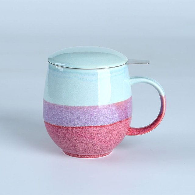 70159 Contrast-reactive glazed colors collection -White-Pink Striped Color - Image 2