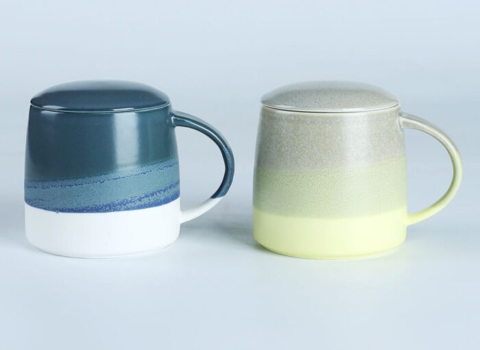 70161 70160 FINE PORCELAIN TEA MUG WITH INFUSER AND LID - Image 5