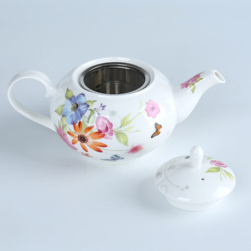 71062 European Fine Porcelain Tea Set for adults, adorned with captivating Flower Painting