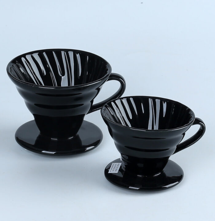 80247 Elegance in Every Drop: Precision-Crafted Fine Porcelain Coffee Dripper - Image 2