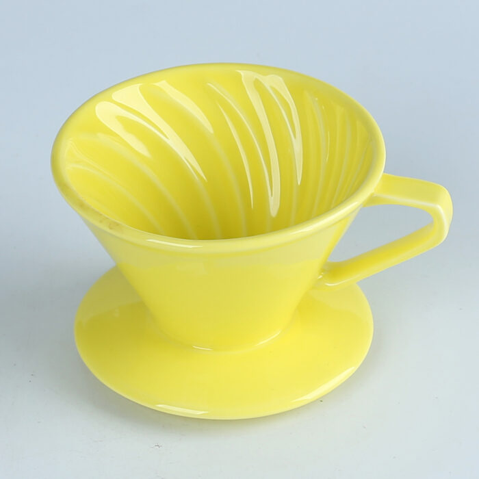 80251 Elegance in Every Drop: Precision-Crafted Fine Porcelain Coffee Dripper - Image 4