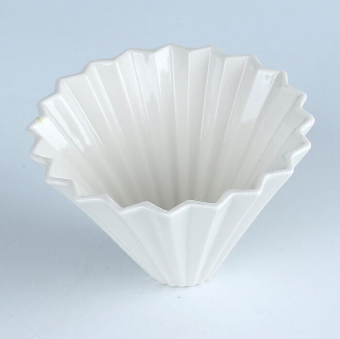 80252 Elegance in Every Drop: Precision-Crafted Fine Porcelain Coffee Dripper - Image 2