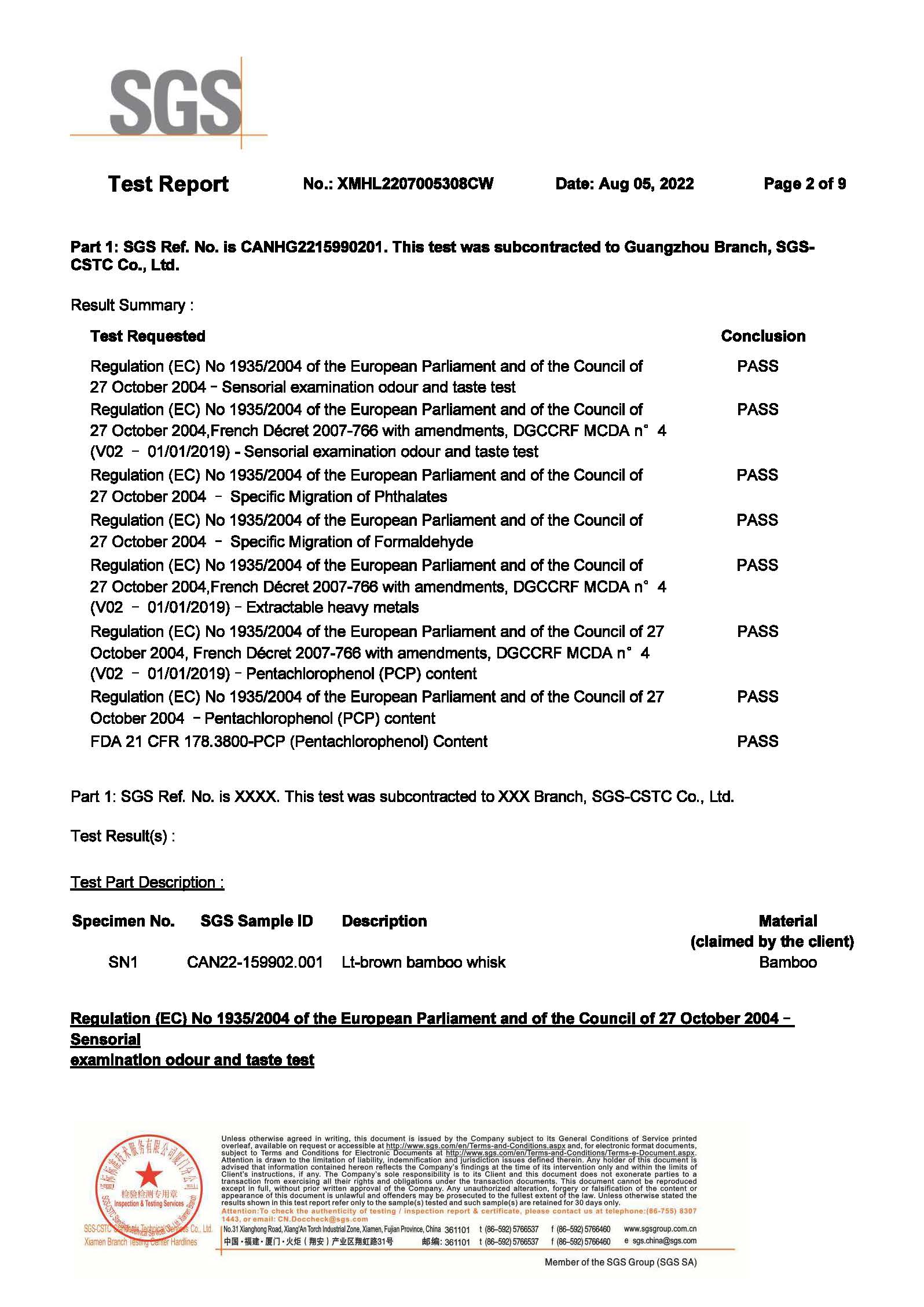 5 Tea Accessory_Bamboo Whisk_EU Regulation(EC) No 1935-2004 Amercian CA 65